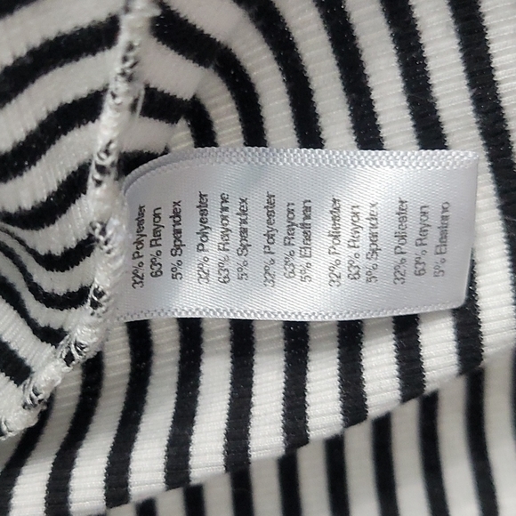 Anthropologie Puella  striped mock neck sleeveless tank sz L. - Picture 4 of 4